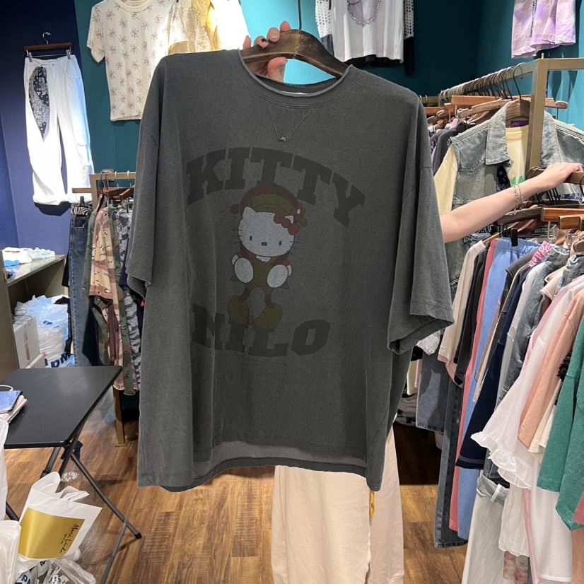 MERCI LINDA韓國直郵㊣女裝新品25春夏熱賣時尚人氣休閑T恤MERCI LINDAT恤圖色2