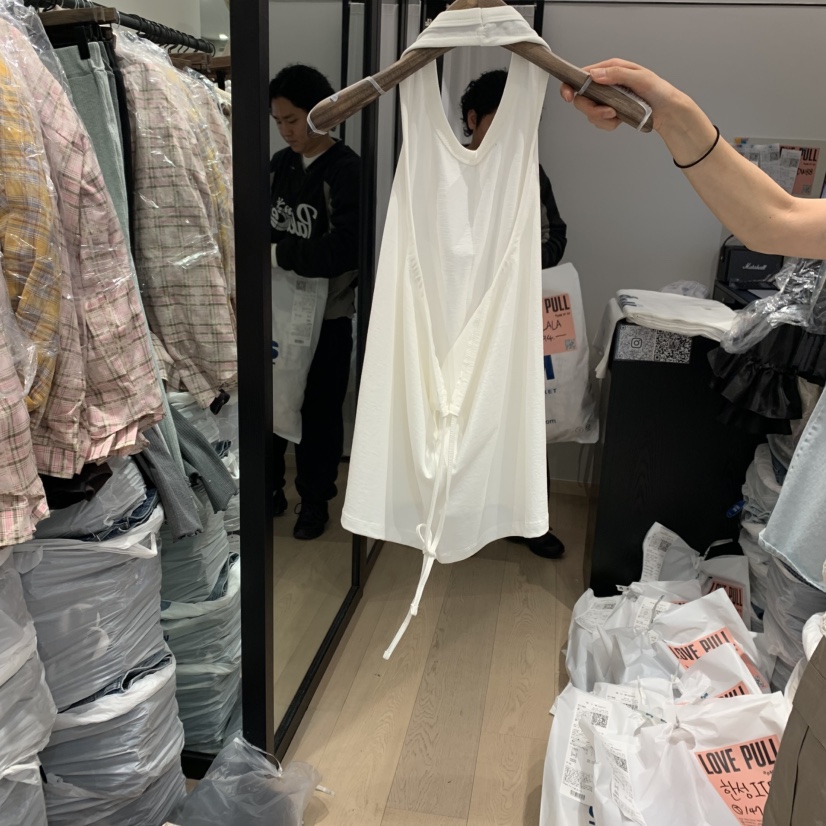 LOVE PULL韓國㊣直郵東大門代購女裝新品熱賣時尚吊帶背心LOVE PULL吊帶/背心