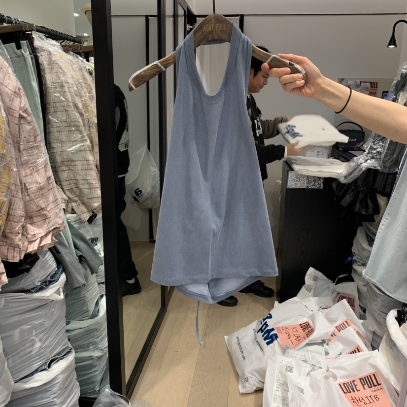 LOVE PULL韓國㊣直郵東大門代購女裝新品熱賣時尚吊帶背心LOVE PULL吊帶/背心圖色3