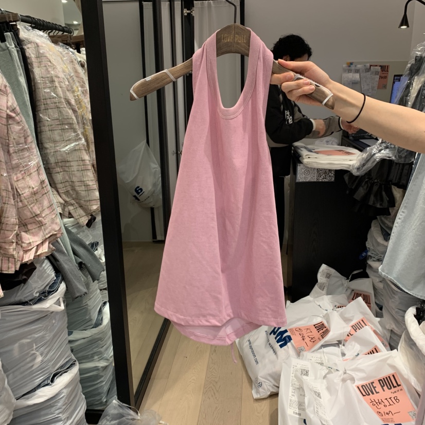 LOVE PULL韓國㊣直郵東大門代購女裝新品熱賣時尚吊帶背心LOVE PULL吊帶/背心圖色4