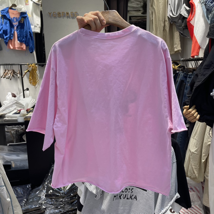 YESFREE韓國直郵㊣東大門實拍女裝新品休閑推薦熱賣時尚T恤YESFREET恤