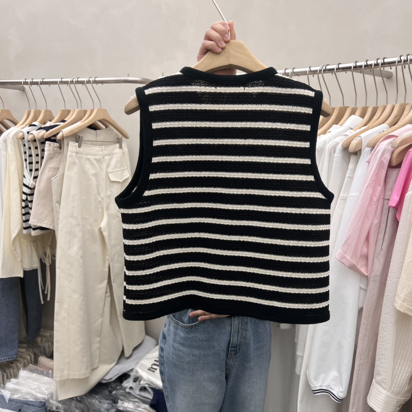 MURR直郵韓國代購㊣女裝新款熱賣休閑時尚推薦人氣25春夏馬甲MURR馬甲