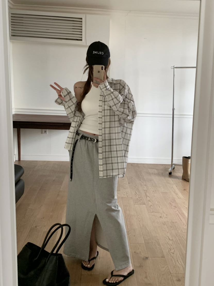 VIRKIN直郵韓國代購㊣女裝新款推薦熱賣時尚人氣半身裙中短裙VIRKIN半身裙/中短裙