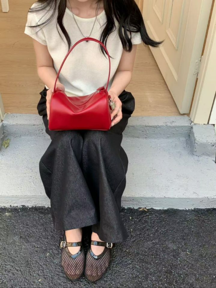 TROUVAILLE韓國㊣直郵東大門代購女裝新品時尚休閑人氣手提包TROUVAILLE手提包