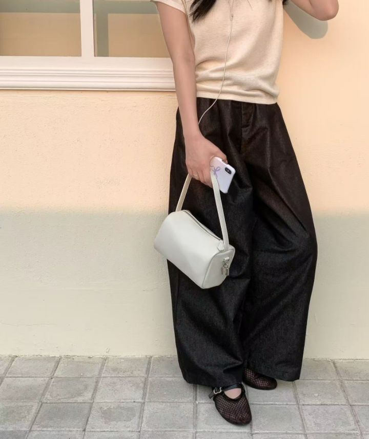 TROUVAILLE韓國㊣直郵東大門代購女裝新品時尚休閑人氣手提包TROUVAILLE手提包