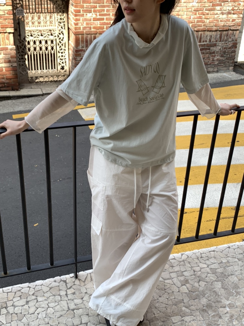 SPREAD韓國直郵㊣女裝新款人氣25春夏時尚休閑推薦熱賣T恤SPREADT恤