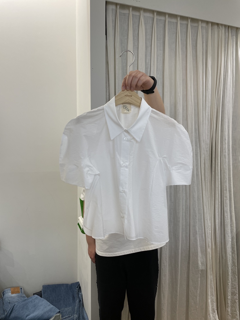 MOVENNE韓國直郵㊣女裝新款時尚人氣熱賣25春夏休閑襯衫蕾絲衫MOVENNE襯衫/蕾絲衫圖色4