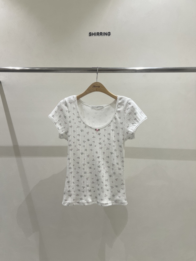 SHIRRING韓國㊣直郵東大門代購女裝新品25春夏休閑推薦熱賣T恤SHIRRINGT恤