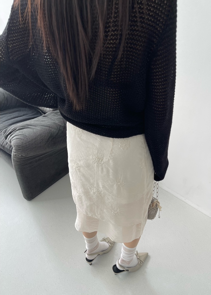 NEAR LEAP-P韓國㊣直郵東大門代購女裝新品推薦半身裙中短裙NEAR LEAP半身裙/中短裙