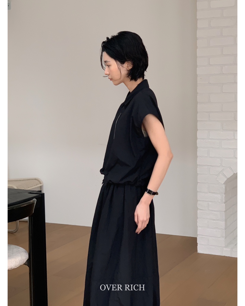 OVER RICH直郵韓國代購㊣女裝新品休閑推薦人氣熱賣25春夏馬甲OVER RICH馬甲