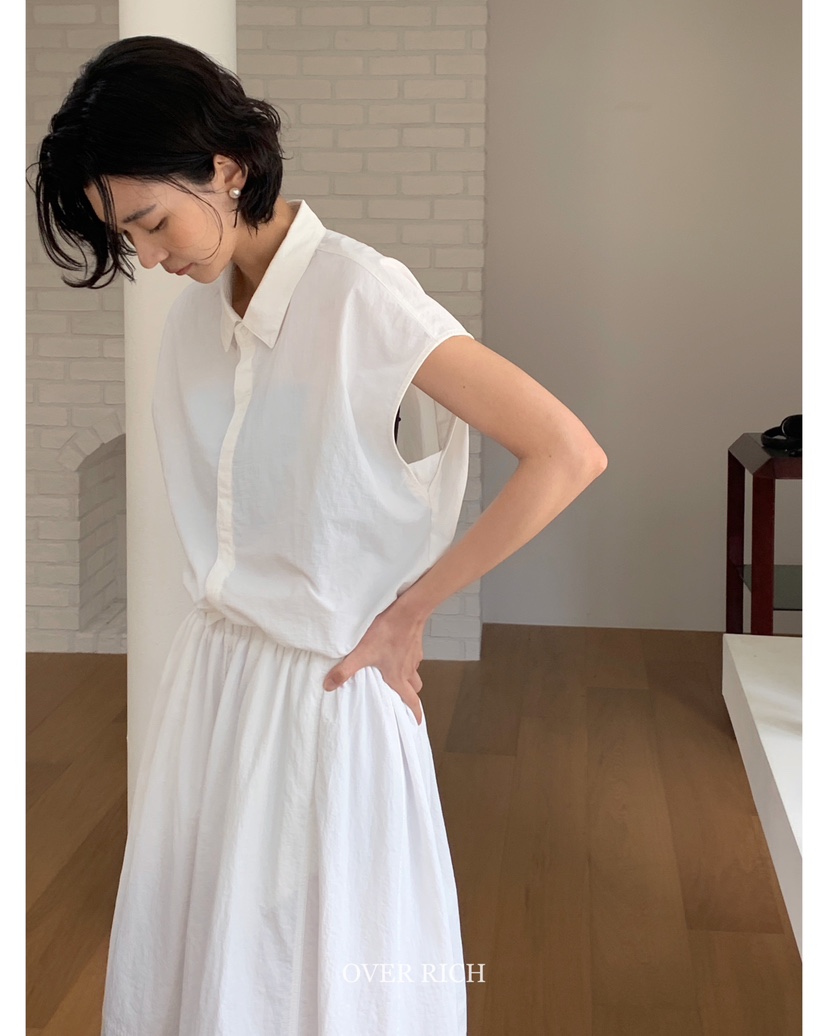 OVER RICH直郵韓國代購㊣女裝新品休閑推薦人氣熱賣25春夏馬甲OVER RICH馬甲
