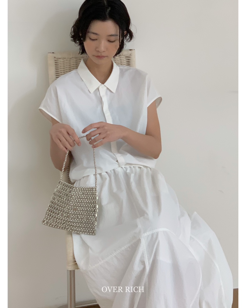 OVER RICH直郵韓國代購㊣女裝新品休閑推薦人氣熱賣25春夏馬甲OVER RICH馬甲