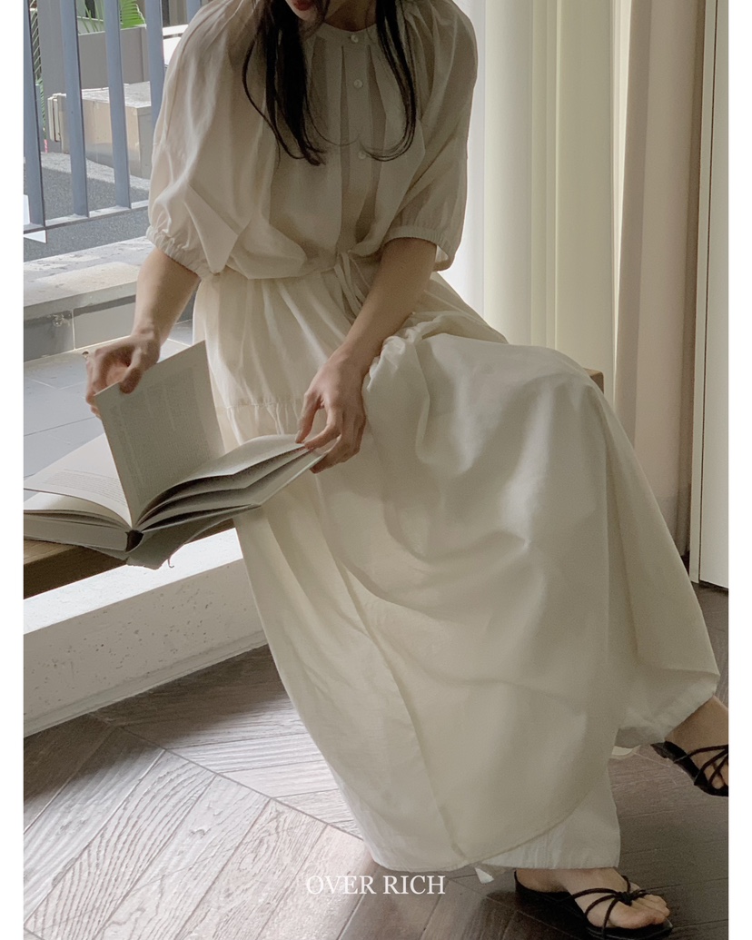 OVER RICH韓國直郵㊣東大門實拍女裝新品時尚25春夏連衣裙OVER RICH連衣裙