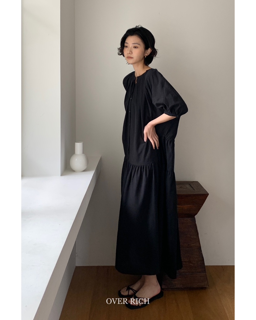OVER RICH韓國直郵㊣東大門實拍女裝新品時尚25春夏連衣裙OVER RICH連衣裙