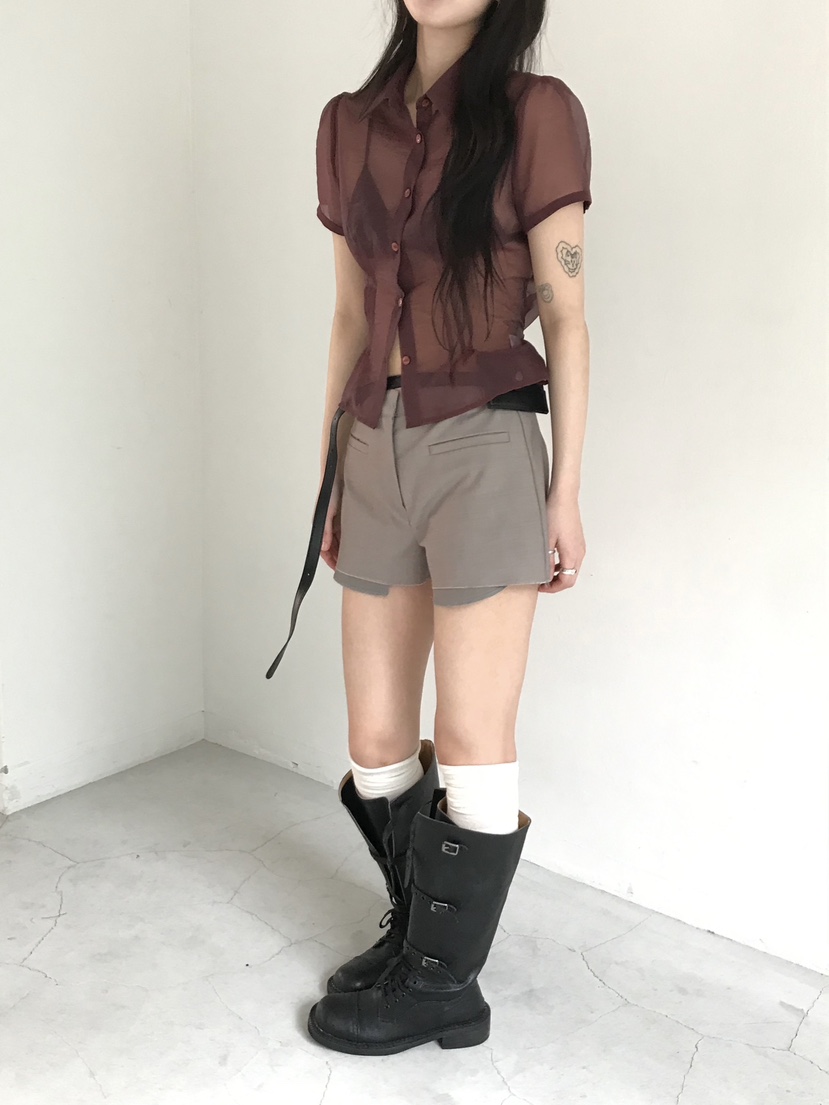 ESCHER韓國㊣直郵東大門代購女裝新款時尚人氣休閑襯衫蕾絲衫ESCHER襯衫/蕾絲衫