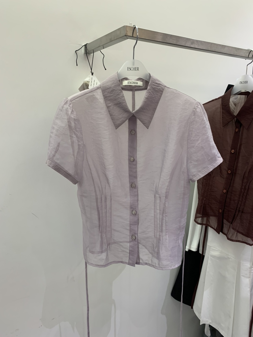 ESCHER韓國㊣直郵東大門代購女裝新款時尚人氣休閑襯衫蕾絲衫ESCHER襯衫/蕾絲衫