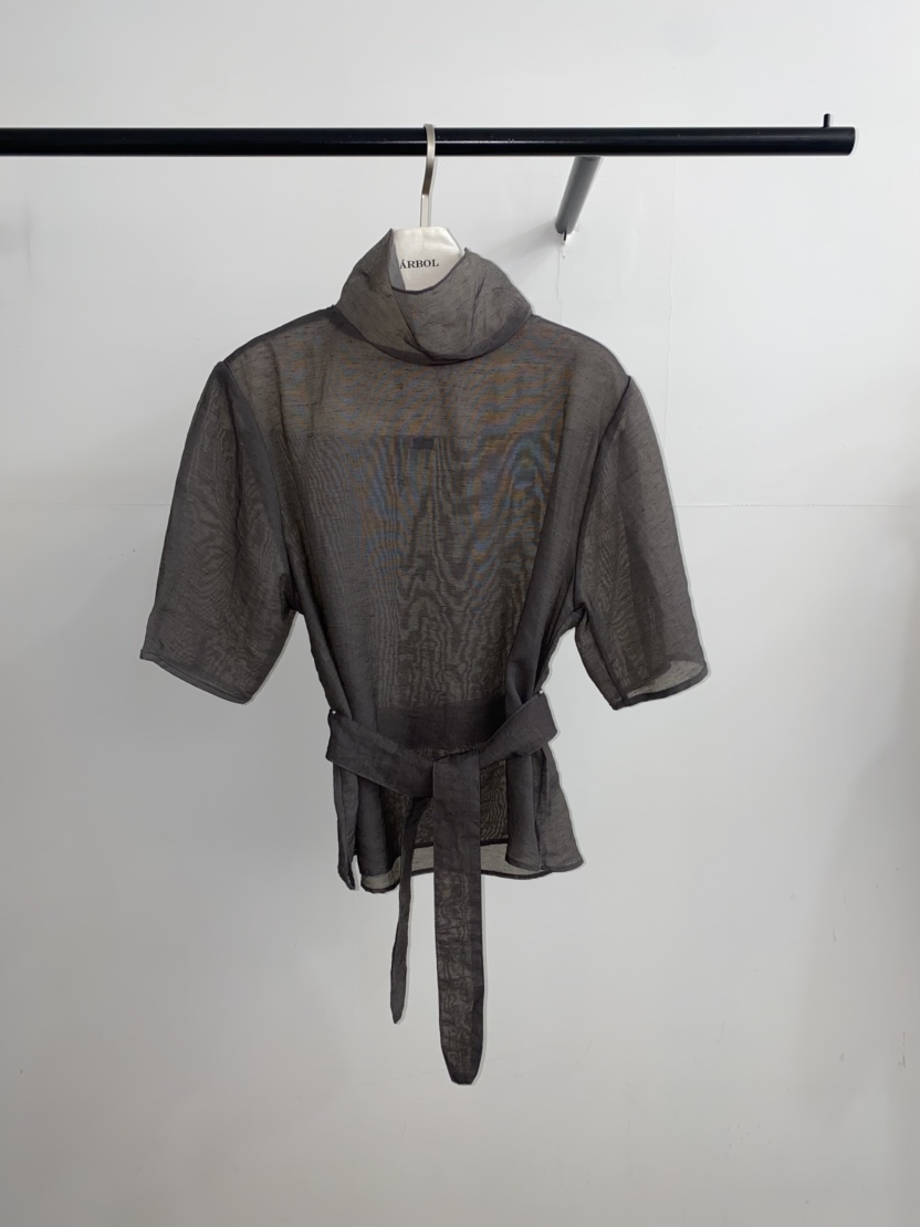 ARBOL韓國直郵㊣東大門實拍女裝新品休閑熱賣襯衫蕾絲衫高領ARBOL襯衫/蕾絲衫圖色2