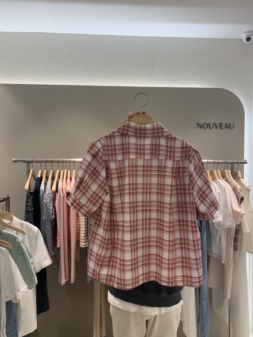 NOUVEAU直郵韓國代購㊣女裝新款25春夏推薦熱賣休閑襯衫蕾絲衫NOUVEAU襯衫/蕾絲衫
