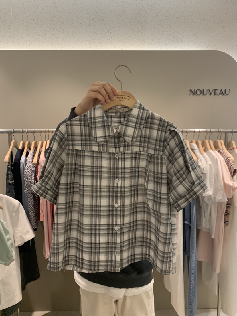 NOUVEAU直郵韓國代購㊣女裝新款25春夏推薦熱賣休閑襯衫蕾絲衫NOUVEAU襯衫/蕾絲衫圖色2