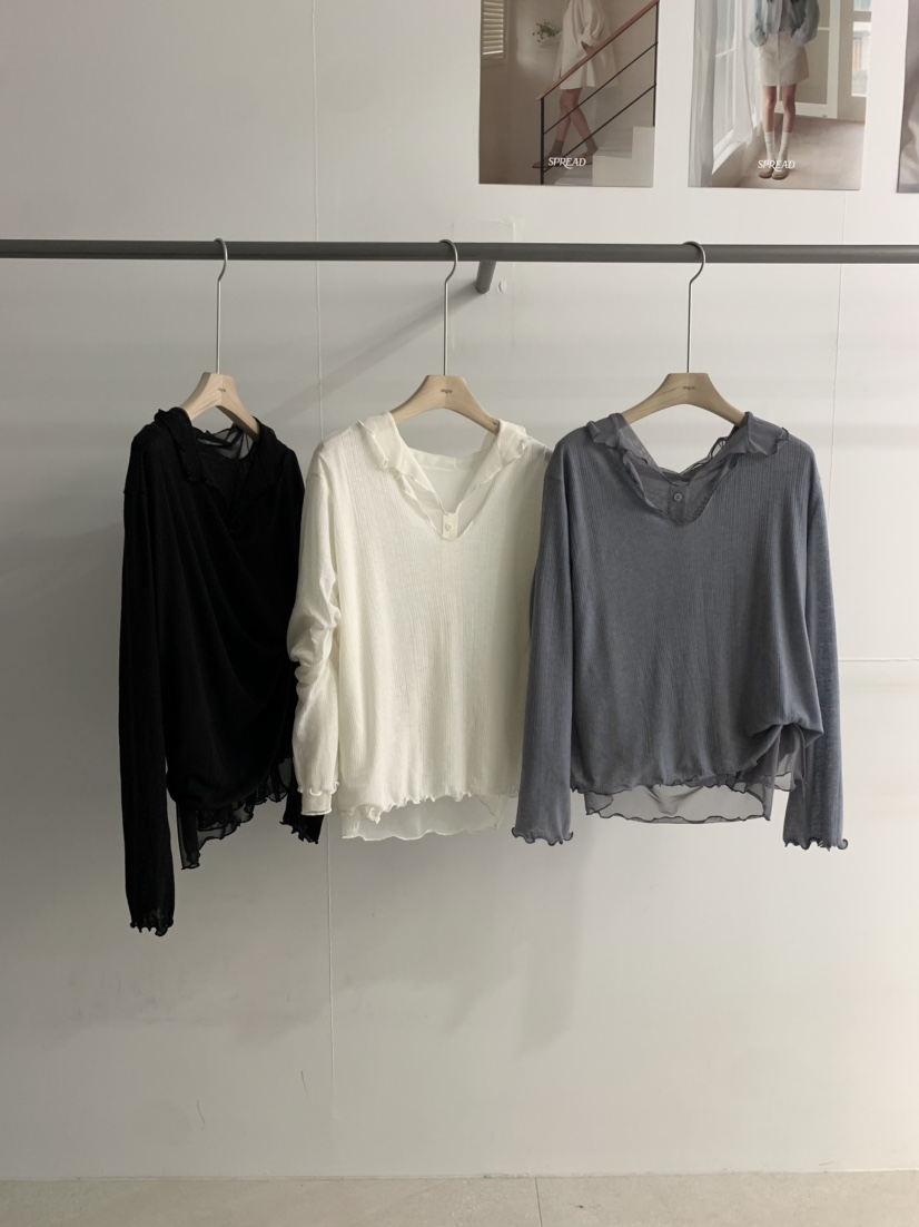 SPREAD直郵韓國代購㊣女裝新品25春夏休閑人氣推薦熱賣時尚T恤SPREADT恤