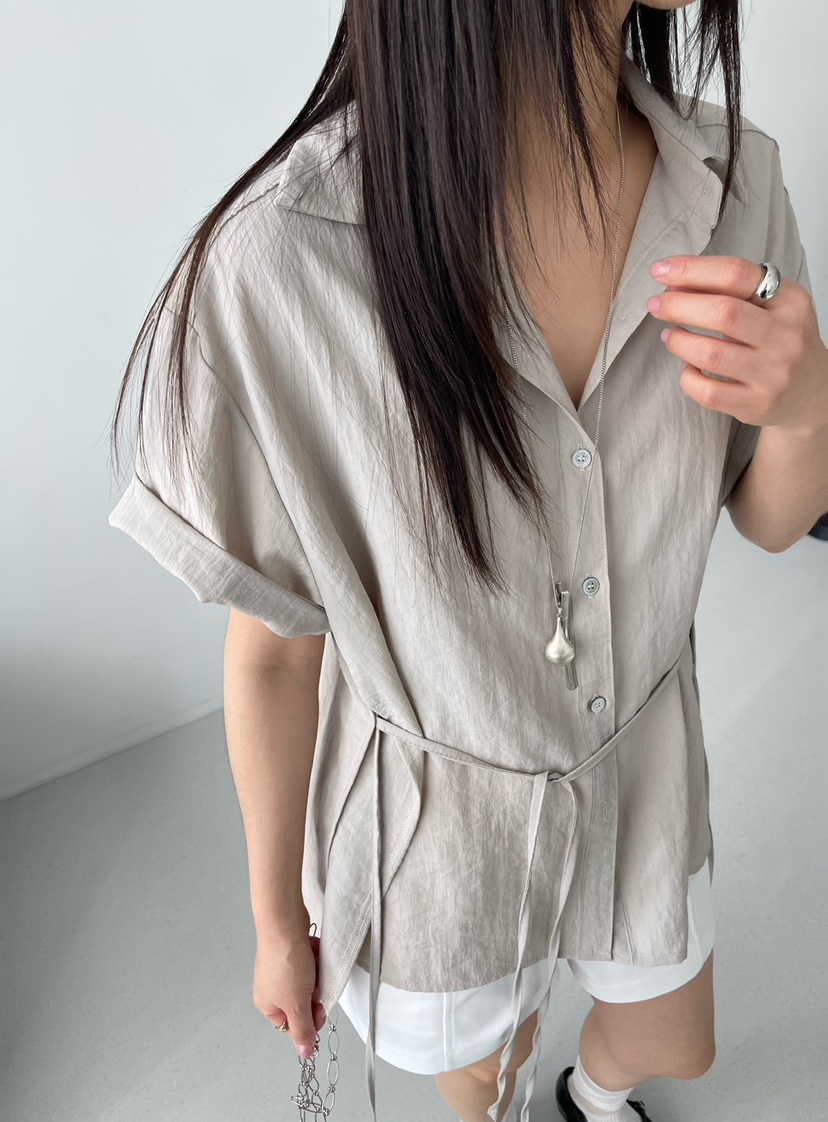 NEAR LEAP-P韓國直郵㊣女裝新款時尚休閑25春夏襯衫蕾絲衫NEAR LEAP襯衫/蕾絲衫
