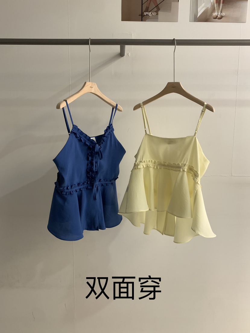 SPREAD韓國㊣直郵東大門代購女裝新款熱賣推薦襯衫蕾絲衫雙面SPREAD襯衫/蕾絲衫