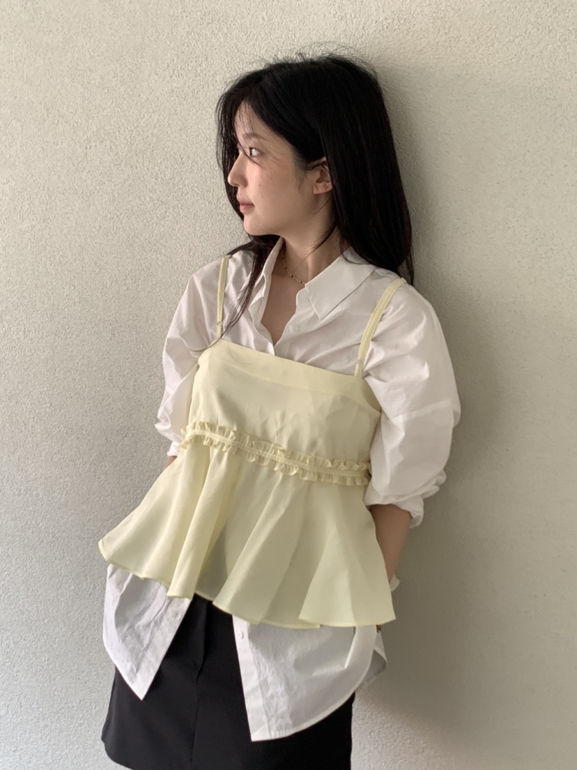 SPREAD韓國㊣直郵東大門代購女裝新款熱賣推薦襯衫蕾絲衫雙面SPREAD襯衫/蕾絲衫