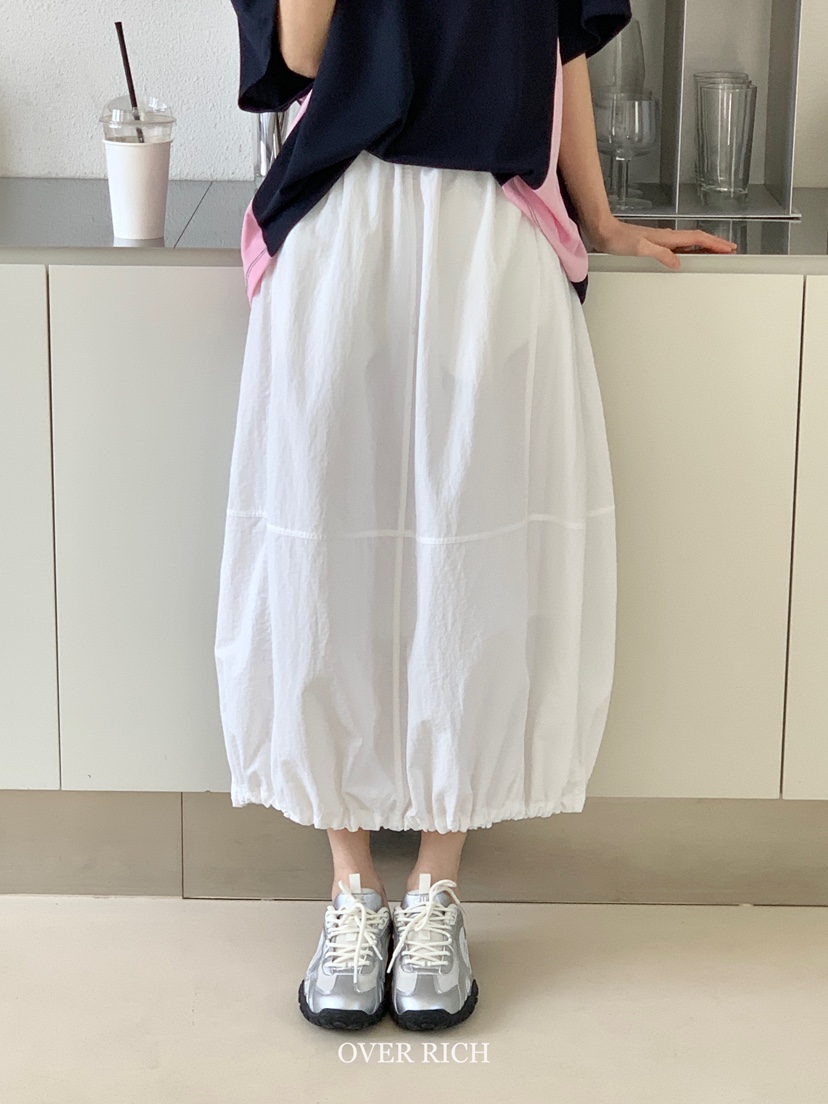 OVER RICH韓國㊣直郵東大門代購女裝新品25春夏休閑時尚長裙OVER RICH長裙