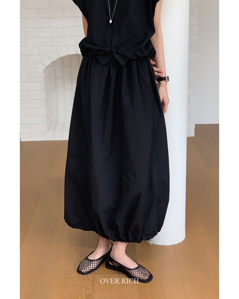OVER RICH韓國㊣直郵東大門代購女裝新品25春夏休閑時尚長裙OVER RICH長裙