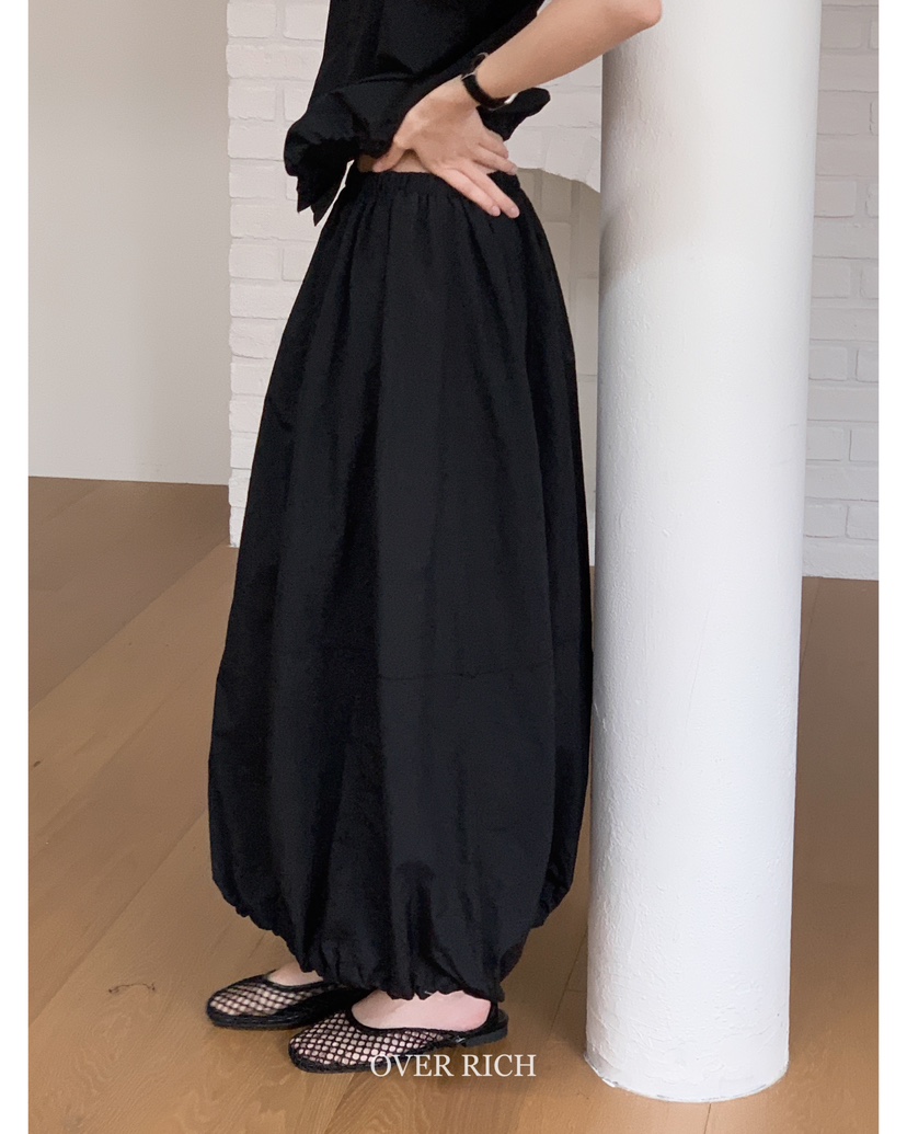 OVER RICH韓國㊣直郵東大門代購女裝新品25春夏休閑時尚長裙OVER RICH長裙