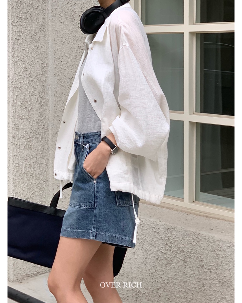 OVER RICH韓國直郵㊣東大門實拍女裝新款人氣推薦時尚夾克OVER RICH夾克