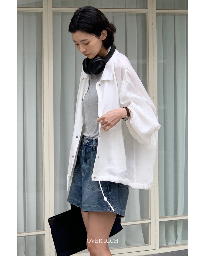 OVER RICH韓國直郵㊣東大門實拍女裝新款人氣推薦時尚夾克OVER RICH夾克