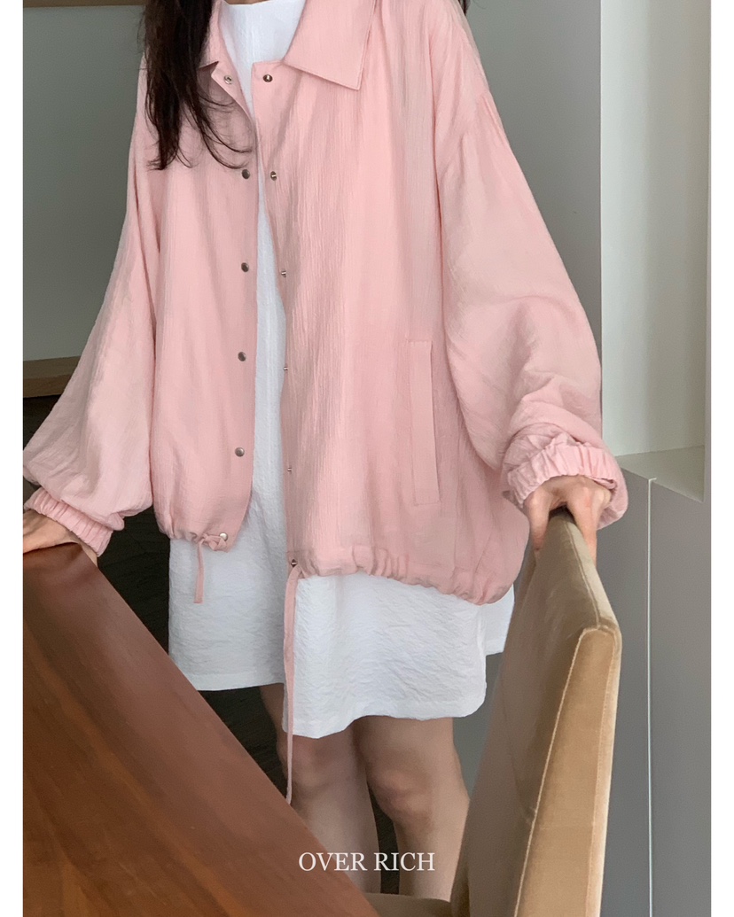 OVER RICH韓國直郵㊣東大門實拍女裝新款人氣推薦時尚夾克OVER RICH夾克