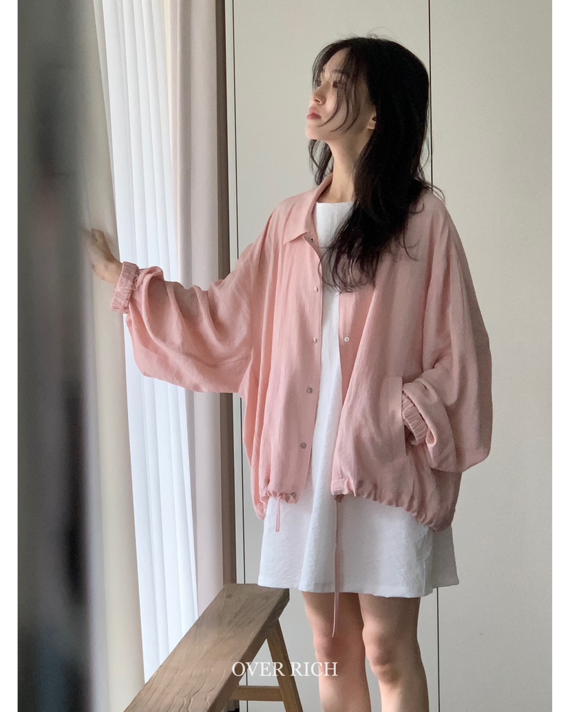 OVER RICH韓國直郵㊣東大門實拍女裝新款人氣推薦時尚夾克OVER RICH夾克