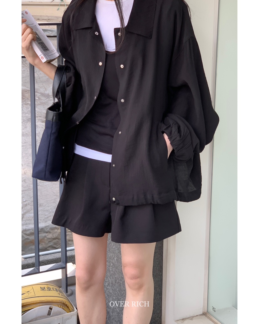 OVER RICH韓國直郵㊣東大門實拍女裝新款人氣推薦時尚夾克OVER RICH夾克