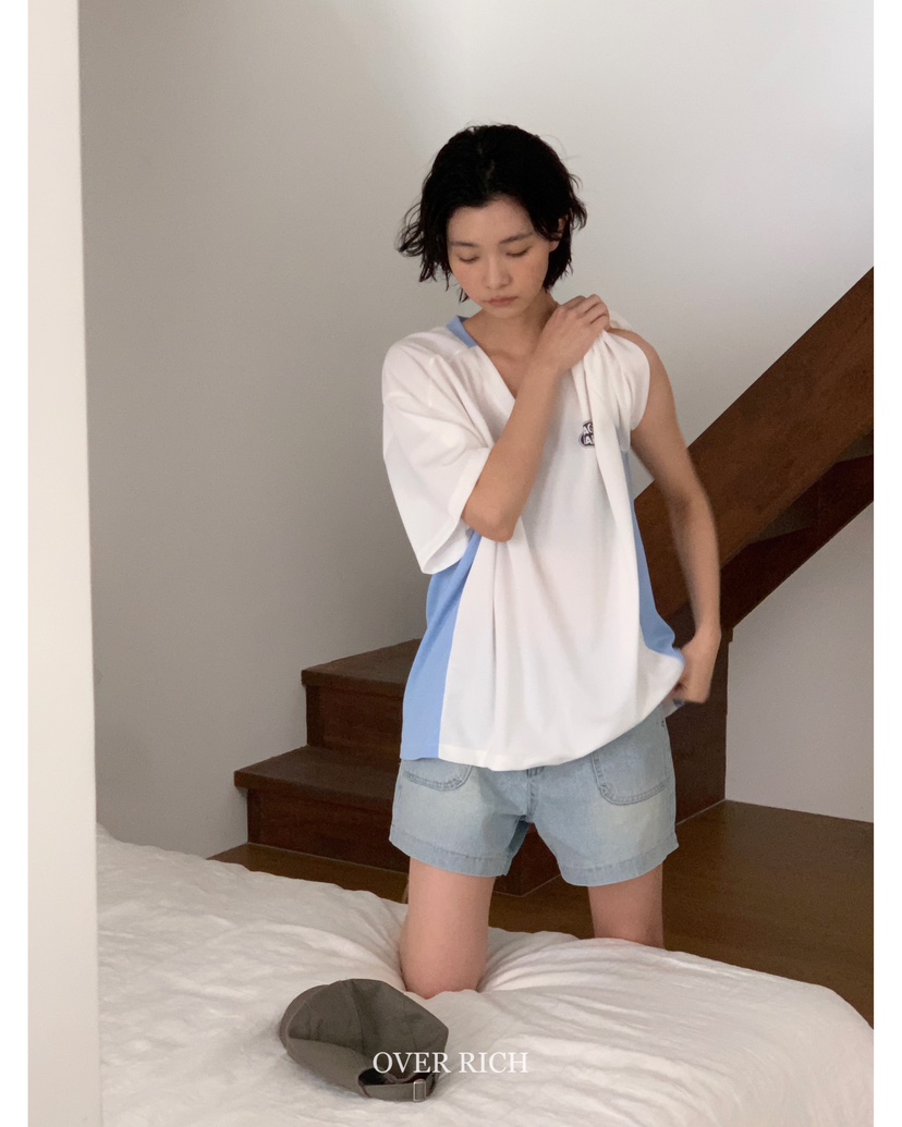 OVER RICH韓國直郵㊣東大門實拍女裝新款25春夏時尚熱賣T恤OVER RICHT恤