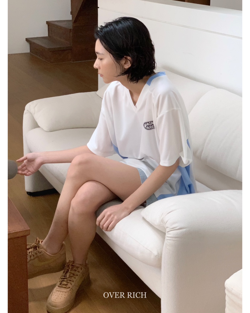 OVER RICH韓國直郵㊣東大門實拍女裝新款25春夏時尚熱賣T恤OVER RICHT恤