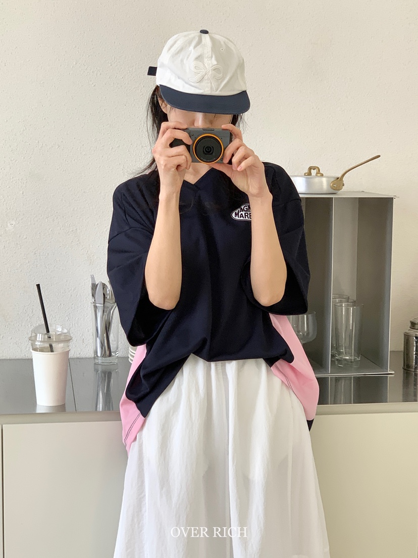 OVER RICH韓國直郵㊣東大門實拍女裝新款25春夏時尚熱賣T恤OVER RICHT恤