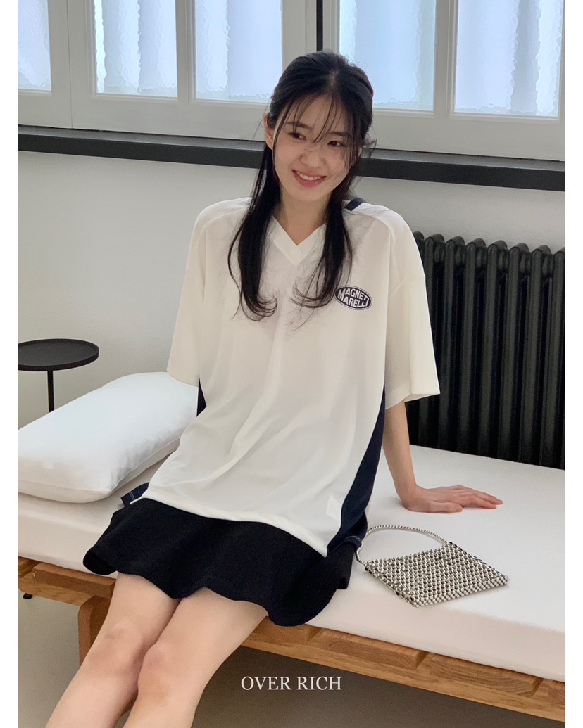 OVER RICH韓國直郵㊣東大門實拍女裝新款25春夏時尚熱賣T恤OVER RICHT恤