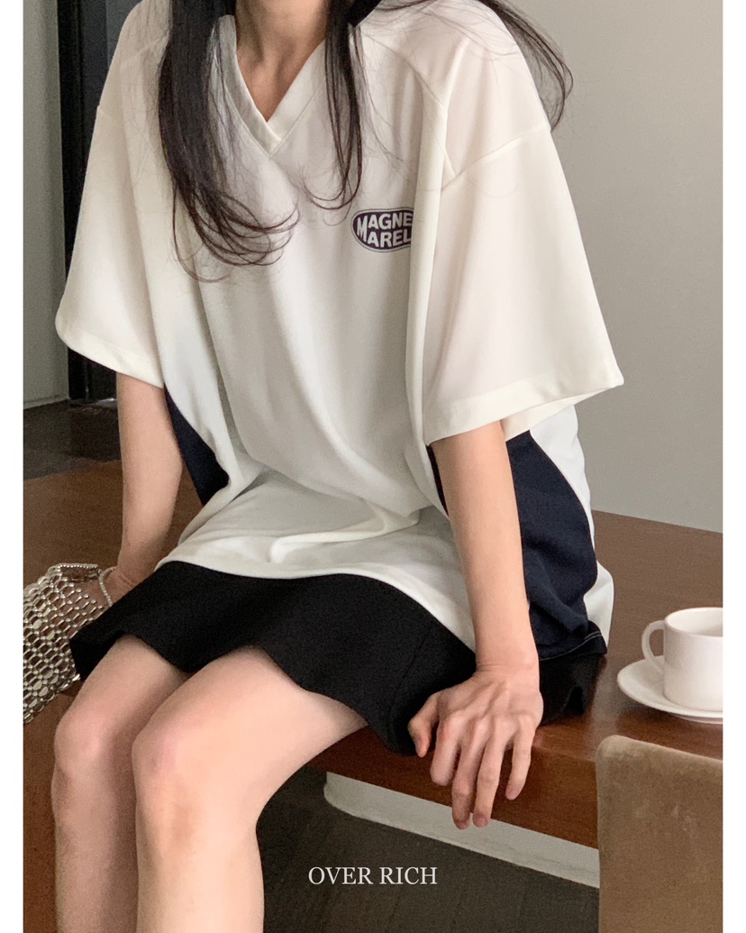 OVER RICH韓國直郵㊣東大門實拍女裝新款25春夏時尚熱賣T恤OVER RICHT恤