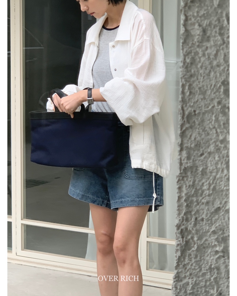 OVER RICH韓國直郵㊣女裝新款時尚人氣推薦休閑25春夏短褲口袋OVER RICH短褲