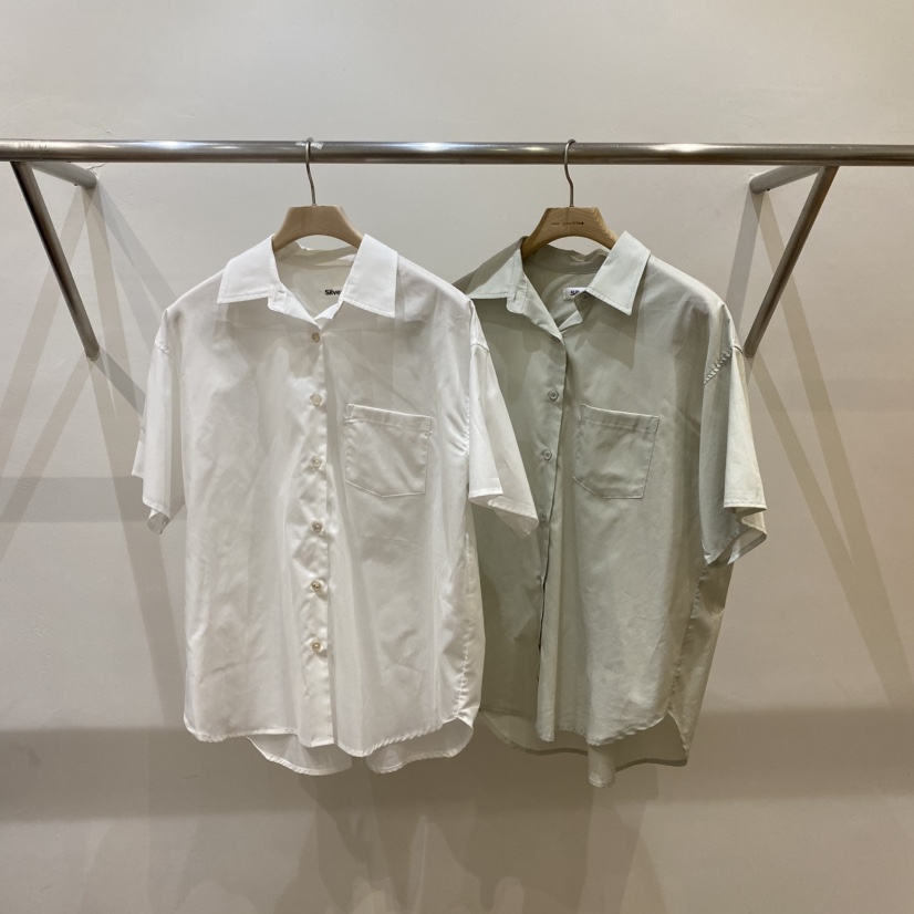 SILVER韓國直郵㊣東大門實拍女裝新品25春夏時尚襯衫蕾絲衫SILVER襯衫/蕾絲衫