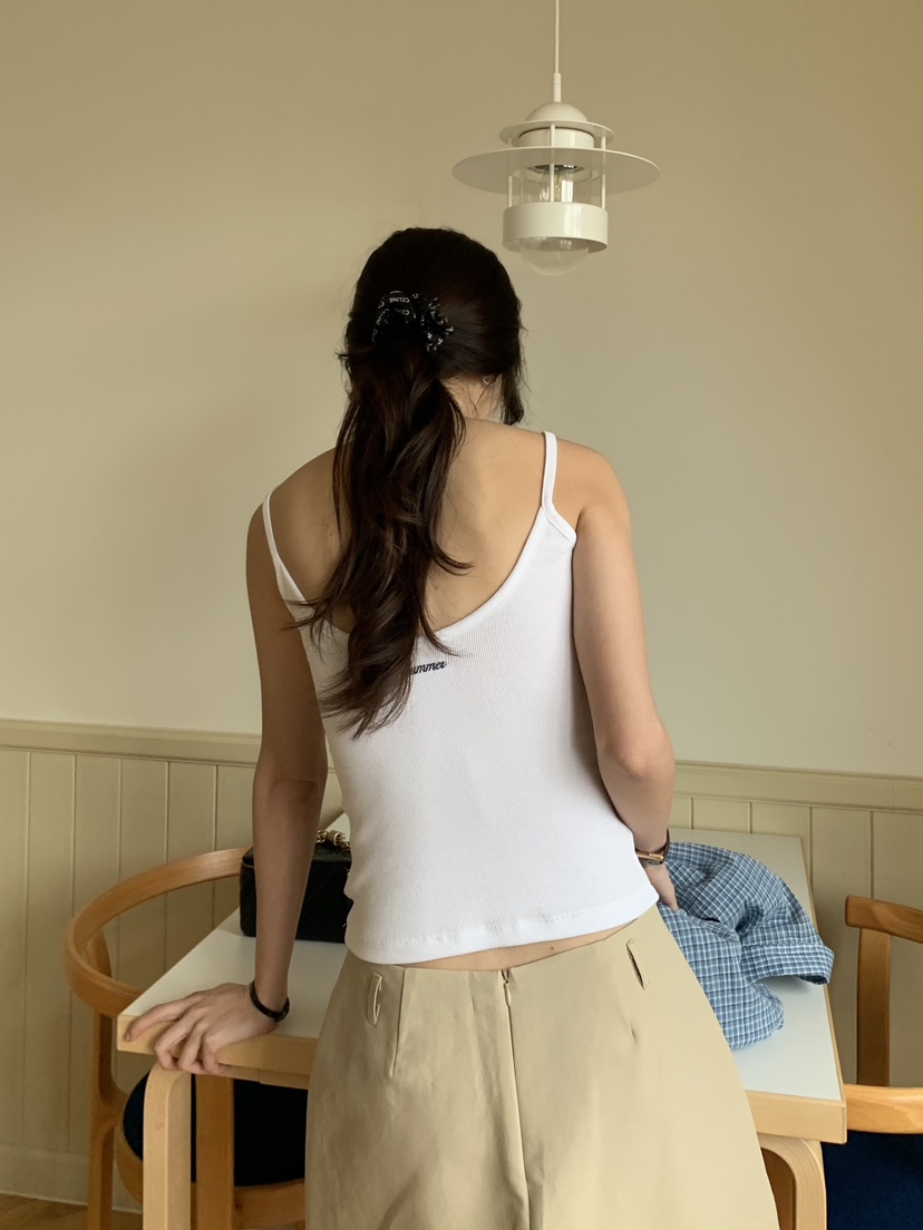 BAKING POWDER韓國直郵㊣女裝新款休閑時尚人氣25春夏吊帶背心BAKING POWDER吊帶/背心