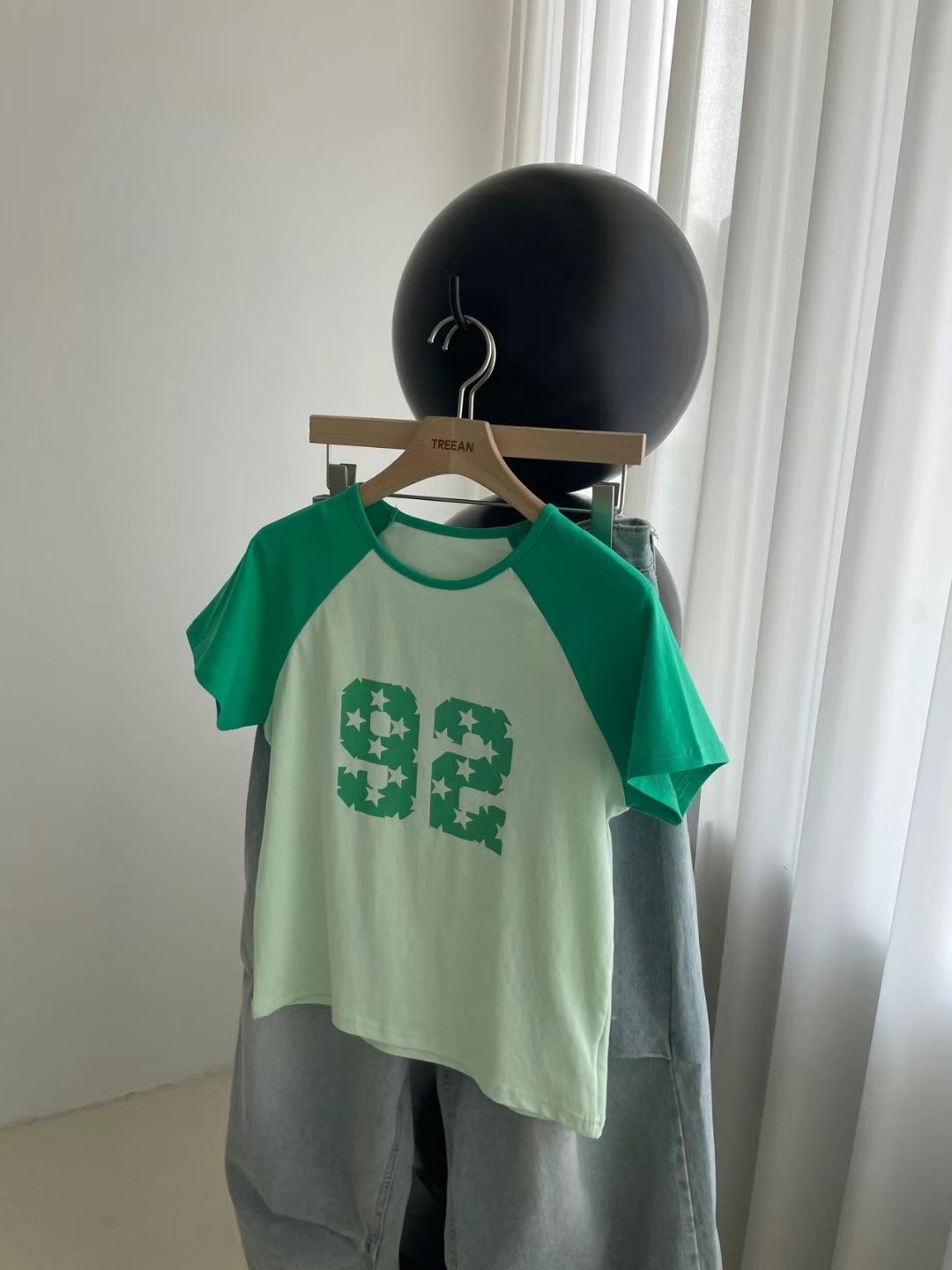 TREEAN-트리안-T韓國直郵㊣女裝新品25春夏人氣休閑熱賣T恤TREEANT恤圖色2