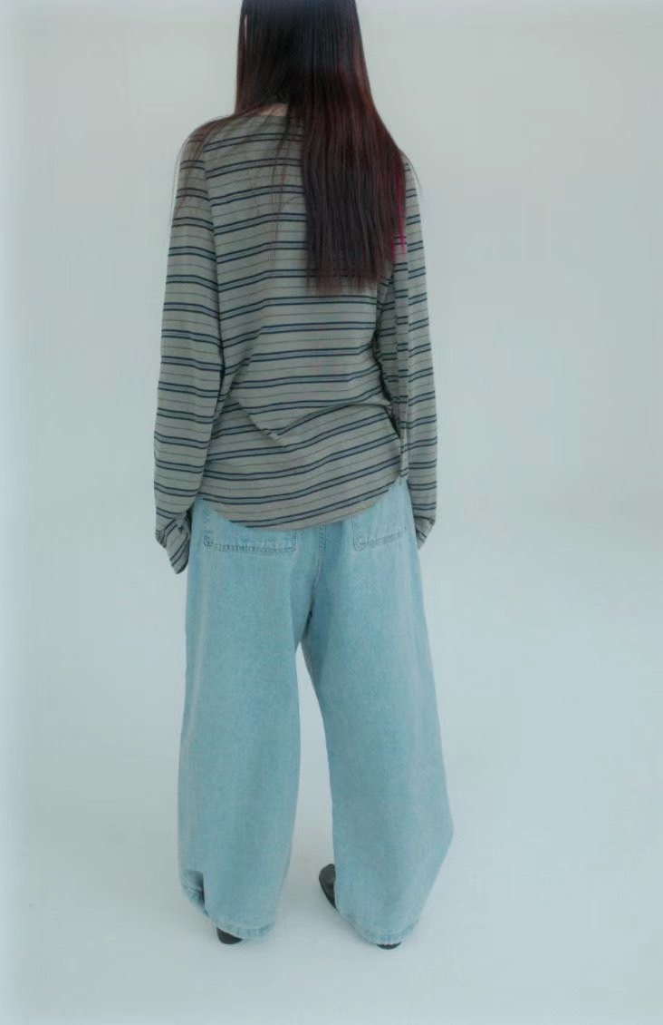 TREEAN-트리안-T韓國直郵㊣東大門實拍女裝新品25春夏牛仔褲TREEAN牛仔褲