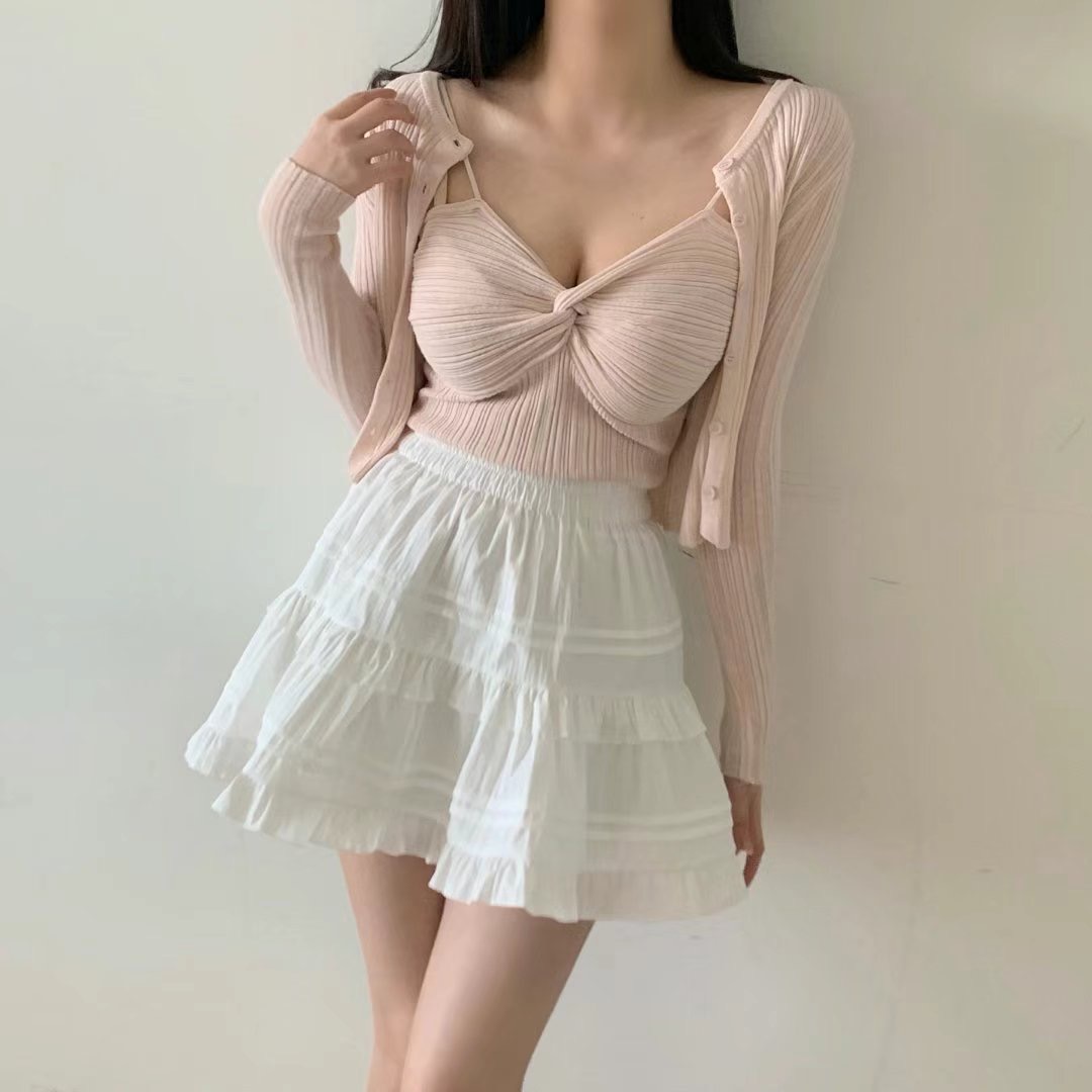 QUEENS MADE直郵韓國代購㊣女裝新品人氣休閑推薦短裙短款QUEENS MADE短裙