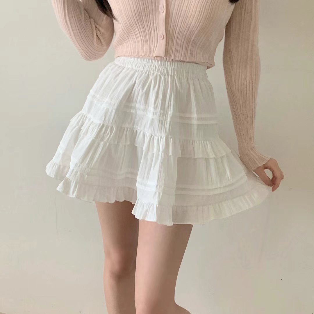 QUEENS MADE直郵韓國代購㊣女裝新品人氣休閑推薦短裙短款QUEENS MADE短裙圖色2