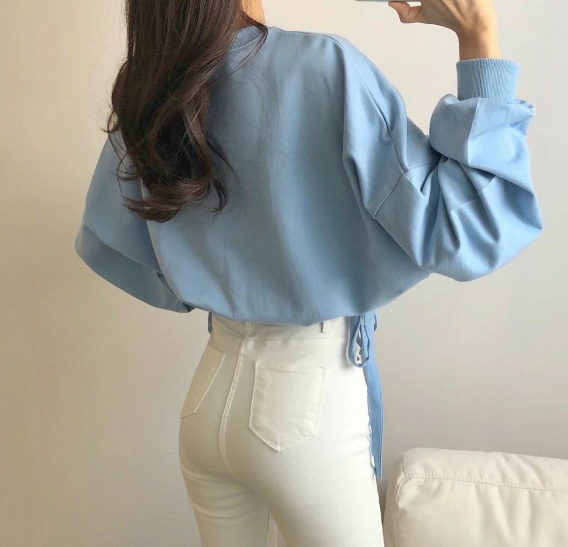 PUDDING韓國直郵㊣女裝新款推薦時尚25春夏休閑人氣熱賣衛衣PUDDING衛衣