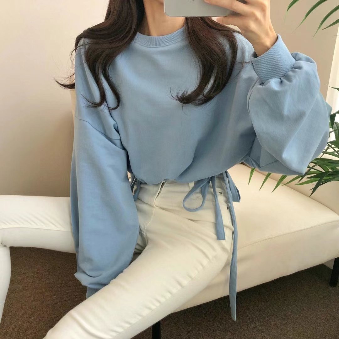 PUDDING韓國直郵㊣女裝新款推薦時尚25春夏休閑人氣熱賣衛衣PUDDING衛衣
