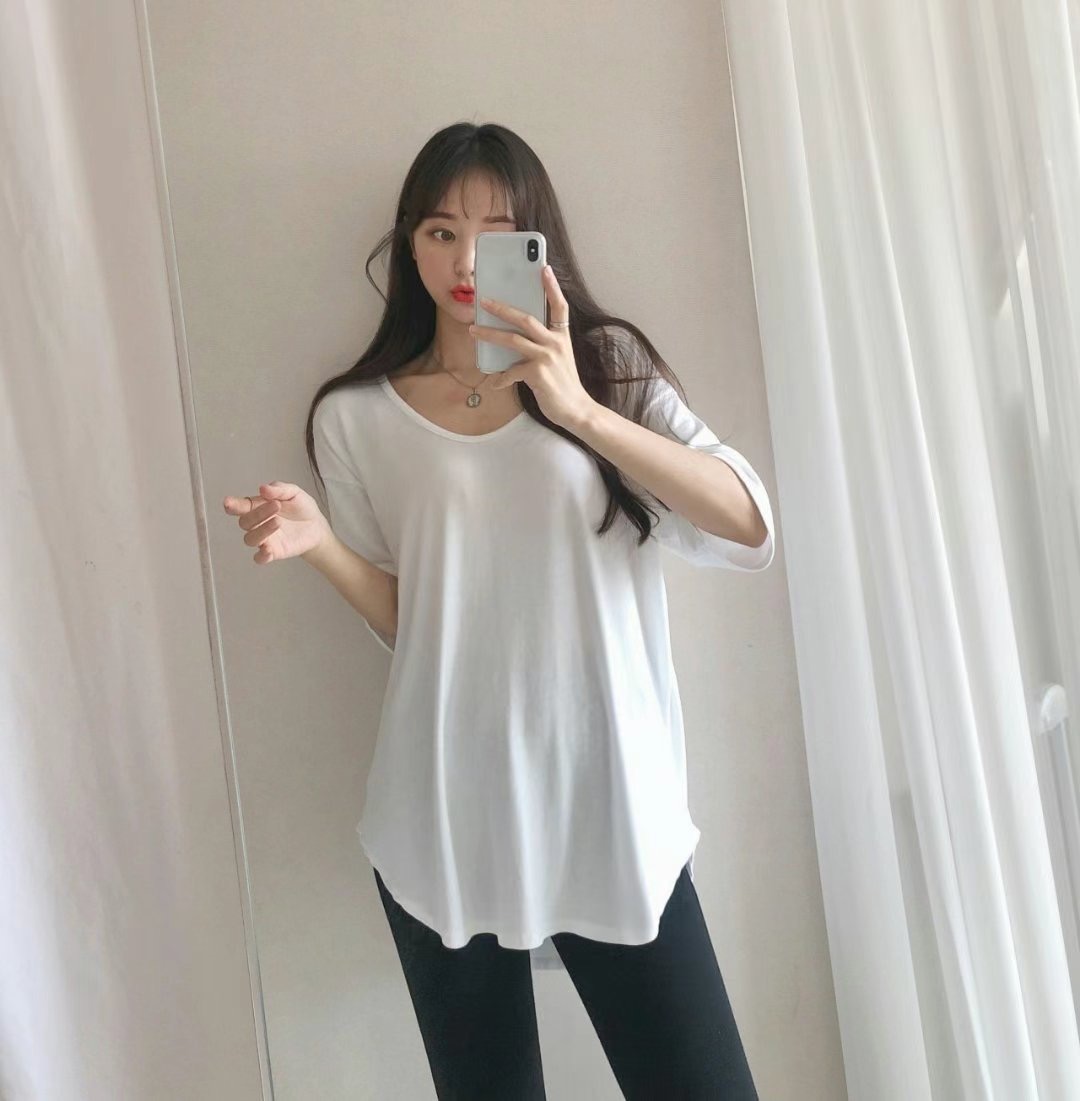 PUDDING直郵韓國代購㊣女裝新品熱賣人氣休閑推薦時尚25春夏T恤PUDDINGT恤圖色1